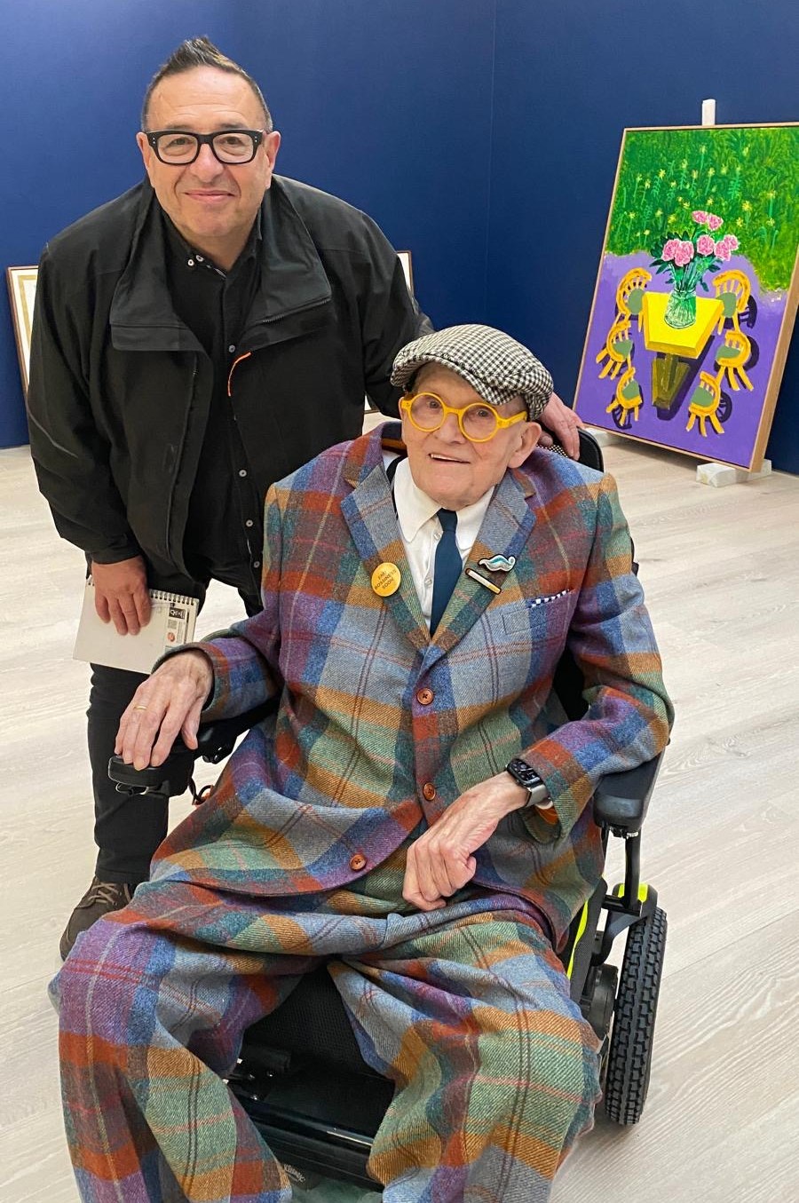 Waldemar and David Hockney.