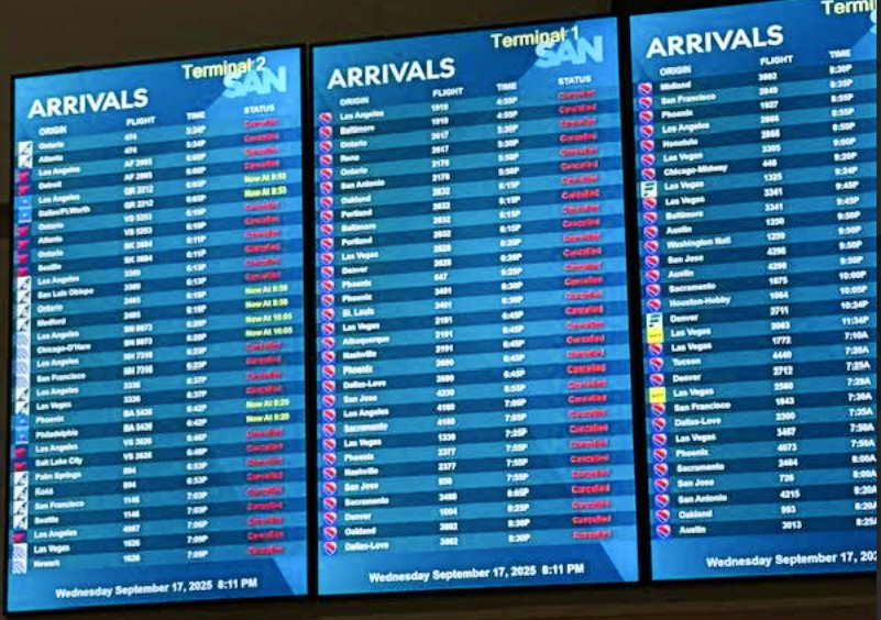 San Diego Airport sees 50-minute arrival delays amid runway work