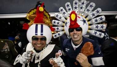 Dallas Cowboys' all-time Thanksgiving record, full list of results