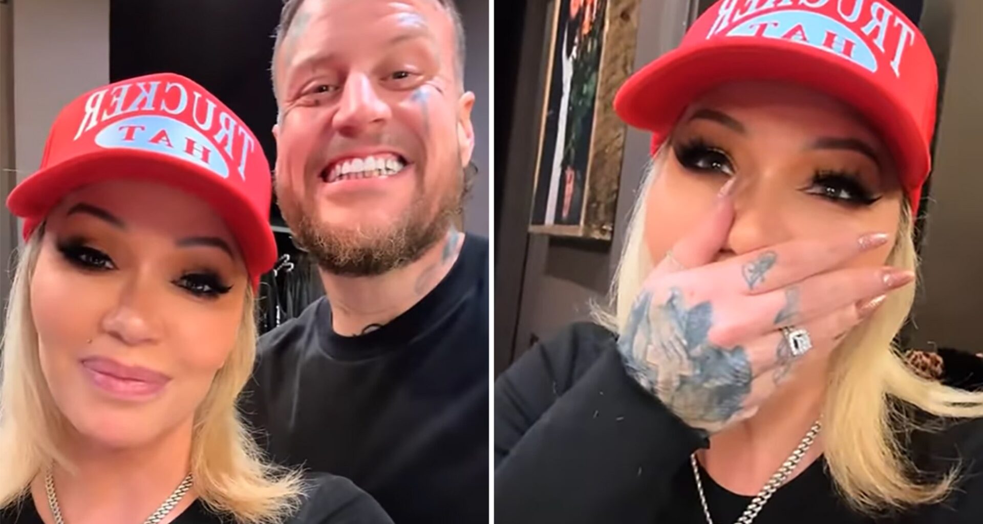 Bunni Xo Teases Jelly Roll Shaving His Beard with Her Reactions on Video in Real Time