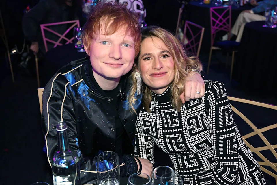 JMEnternational/Getty  Ed Sheeran and Cherry Seaborn at the 2022 BRIT Awards