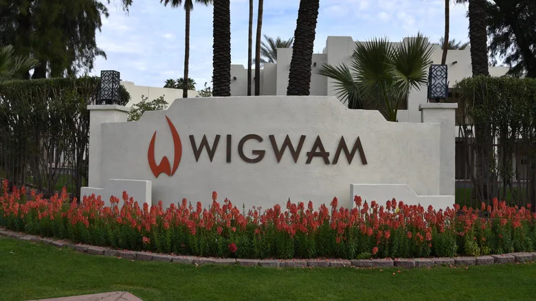 Sign for the Wigwam Resort in Litchfield Park, Arizona