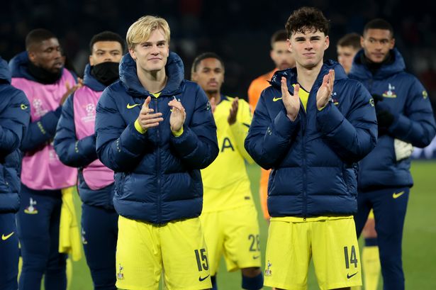 Lucas Bergvall and Archie Gray both impressed for Tottenham Hotspur in their Champions League match against Paris Saint-Germain at Parc des Princes