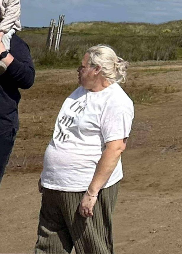 Sarah before using the Simple app.