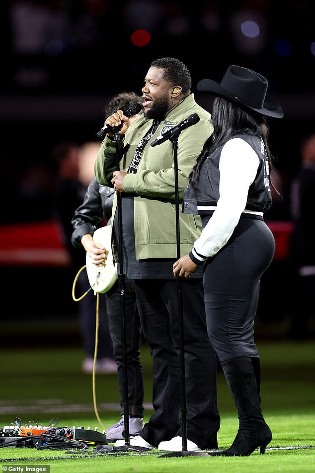 The War and Treaty performed the national anthem ahead of Monday Night Football