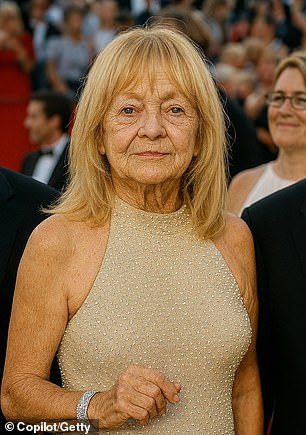 She's seen in one of the AI-generated photos