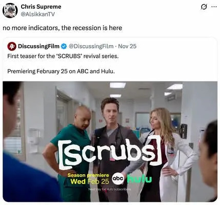 no more indicators, the recession is here 