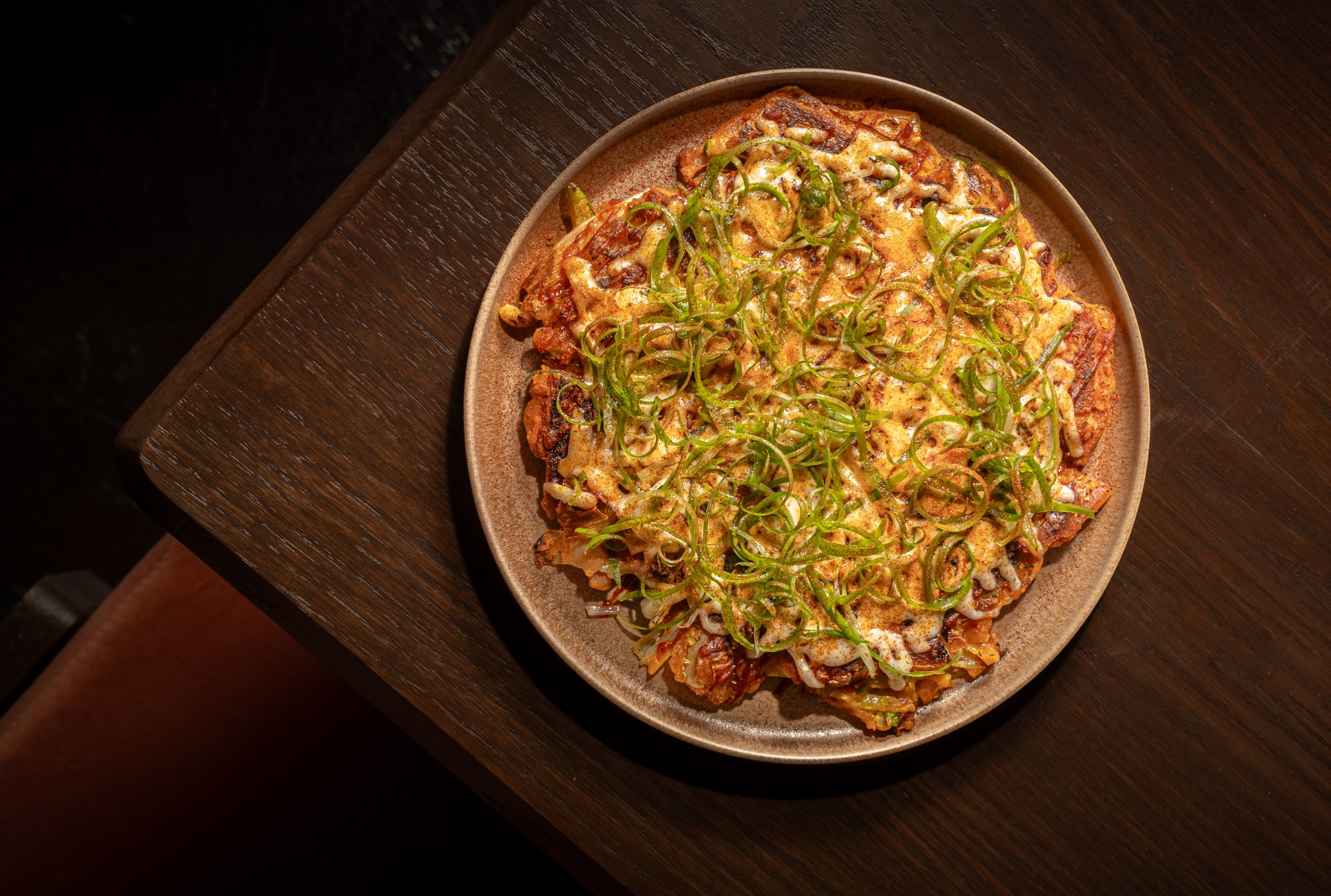 Jeon on a plate at Hojokban