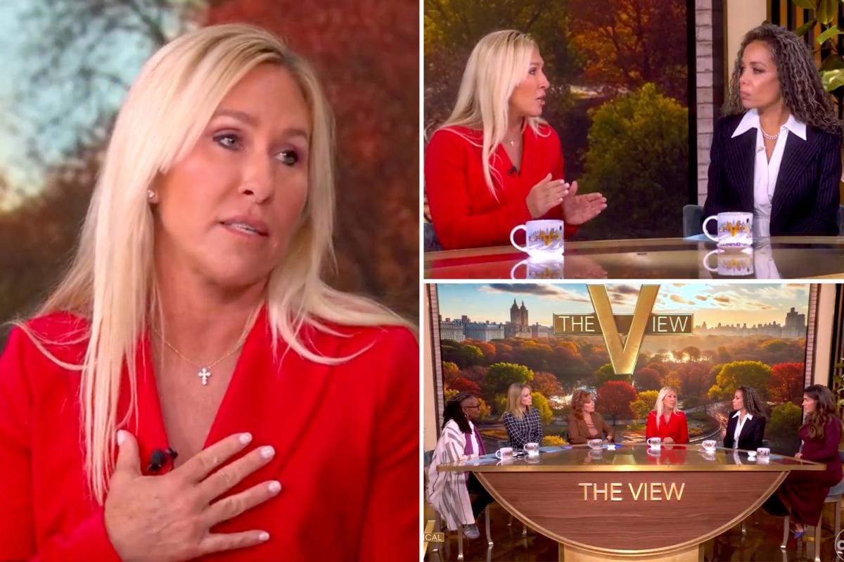 MTG stuns 'The View' hosts by breaking with Trump, calling for 'women of maturity' to unite