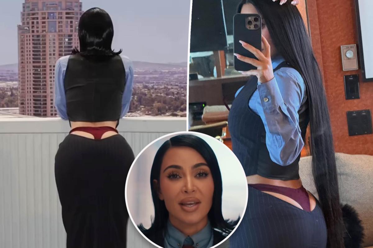 Kim Kardashian shocks with exposed thong on 'All’s Fair'