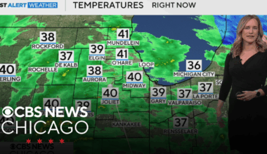 Early morning rain on Tuesday in Chicago