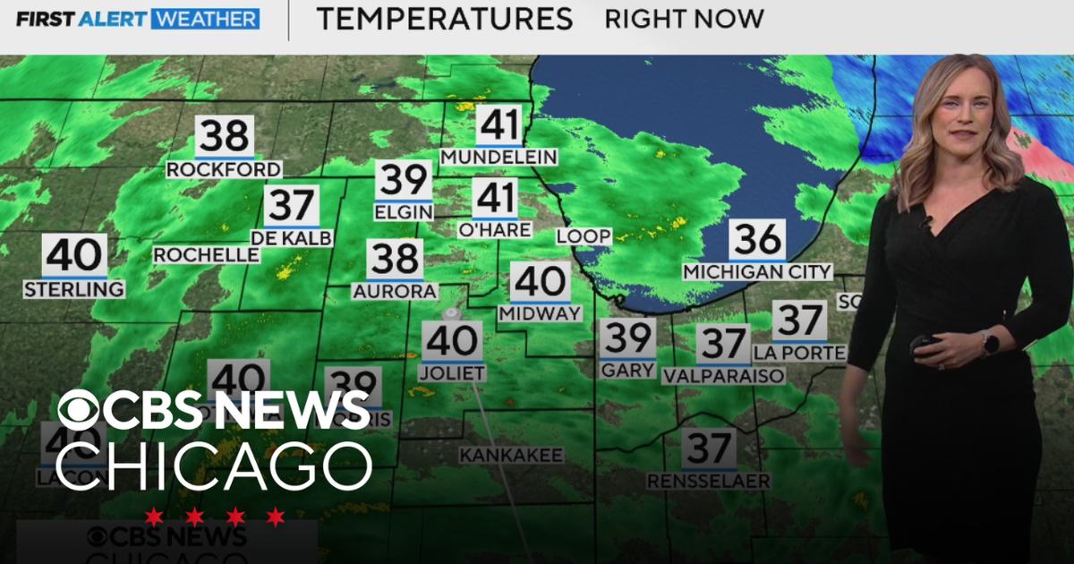 Early morning rain on Tuesday in Chicago