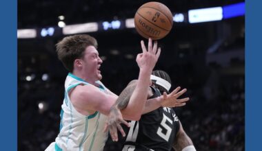 Antetokounmpo returns to help Bucks outlast Knueppel and Hornets, 147-134 in overtime