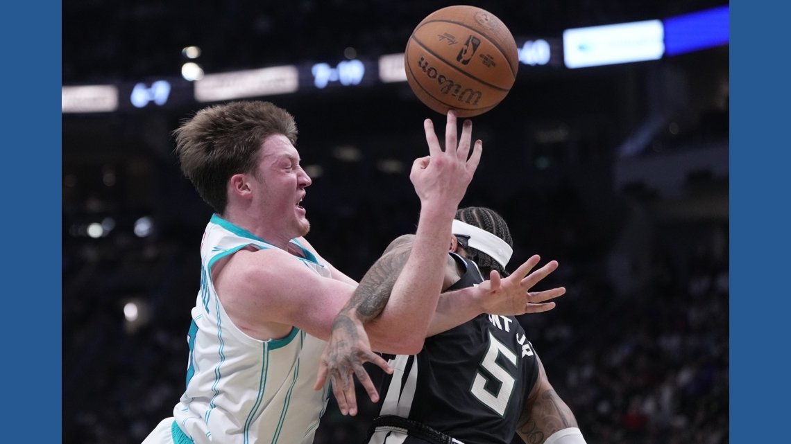 Antetokounmpo returns to help Bucks outlast Knueppel and Hornets, 147-134 in overtime