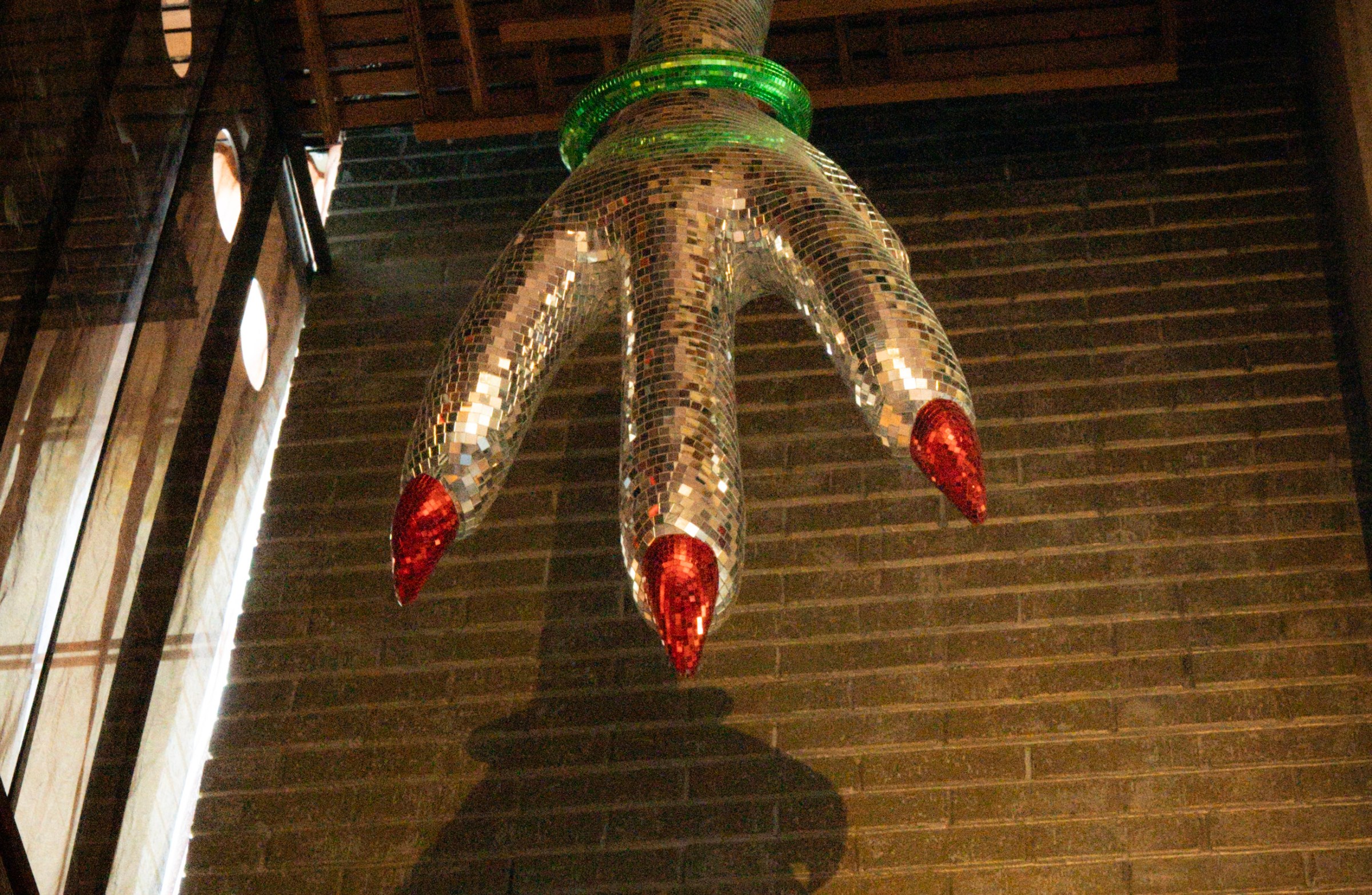 A disco chicken foot.