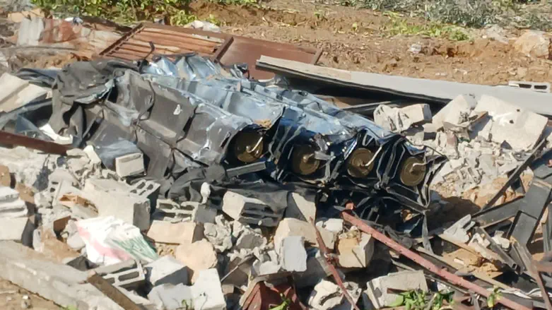 Footage reveals: Rocket launcher aimed towards Israel near Gaza's 'yellow line'