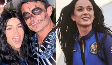 Orlando Bloom Poses with Actress Rachel Lynn Matthews Dressed as His Ex Katy Perry for Halloween