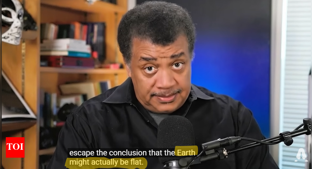 Did American astrophysicist Neil deGrasse Tyson really 'admit' the earth is flat? |