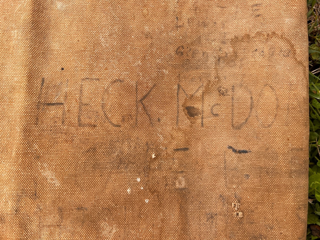 A name on an old bag