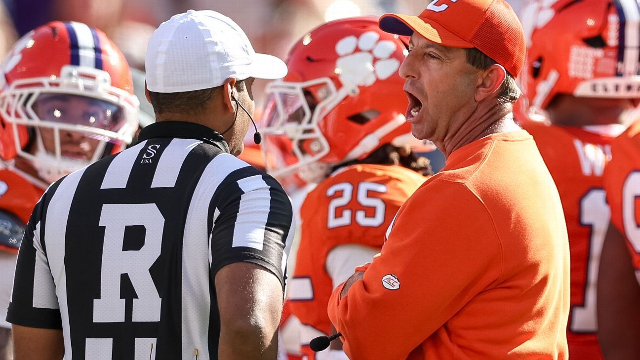 Clemson fined by ACC for Dabo Swinney criticism of officials
