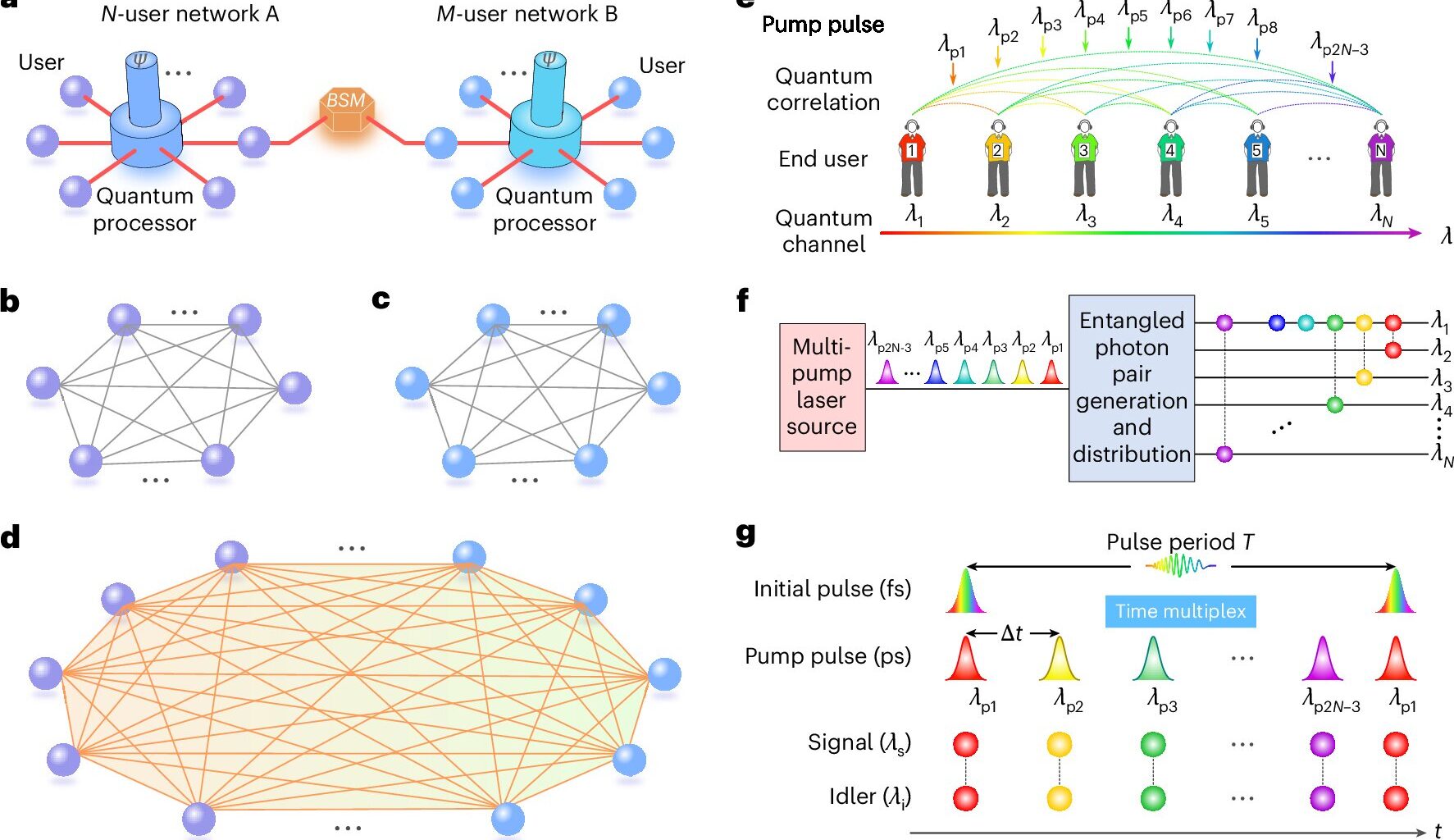 Two independent quantum networks successfully fused into one