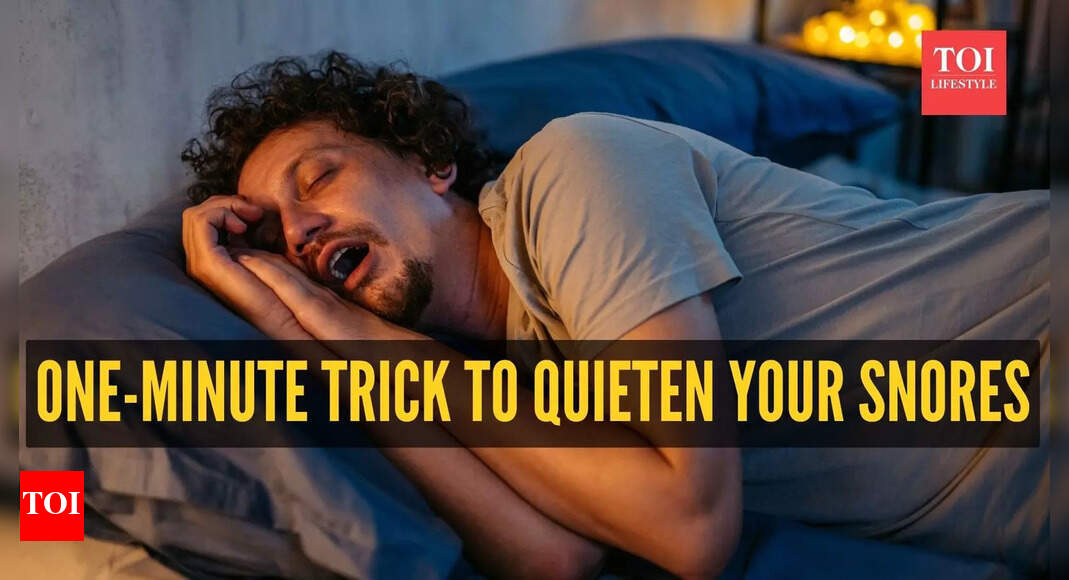Easy one-minute exercise trick to stop your snoring, no gadgets required