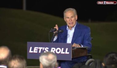 Governor Greg Abbott announces his 4th term reelection bid in Houston