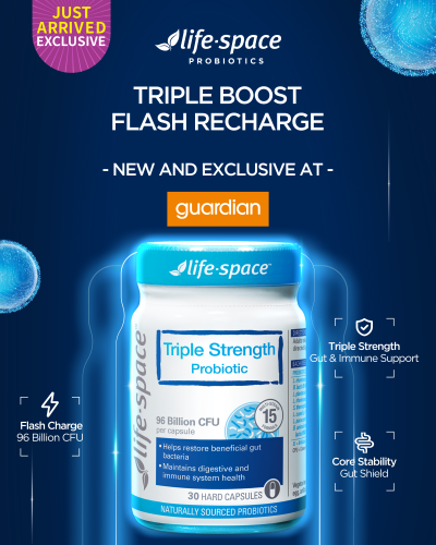 Triple the Probiotics, Triple the Relief: Life-Space Launches Triple Strength Probiotics in Singapore