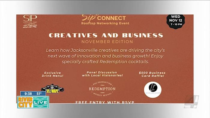 Jacksonville’s Sip & Connect invites business owners and influencers for monthly networking