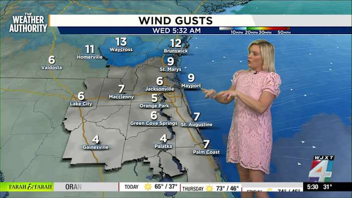 Cold temperatures prompt Frost Advisory and increased fire danger across Northeast Florida, Southeast Georgia