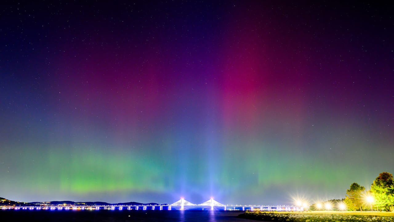 Where can I see the northern lights in New York, New Jersey?