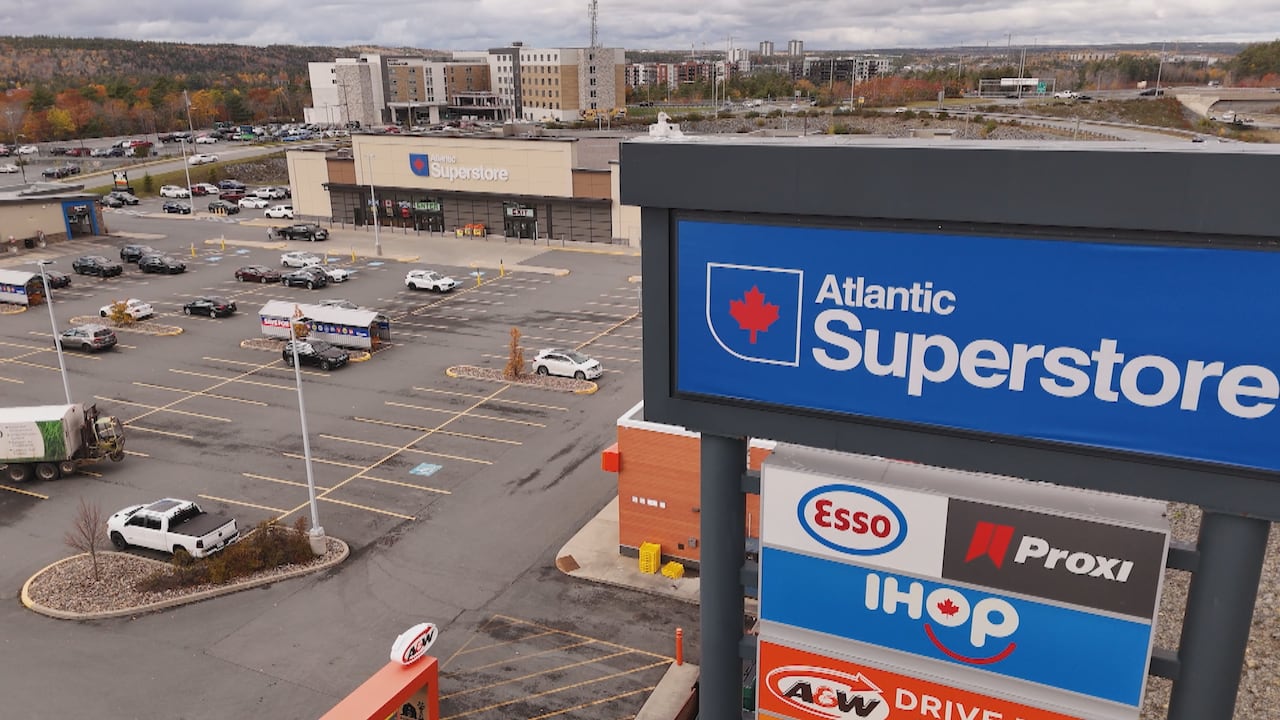 A display sign for the Atlantic Superstore.