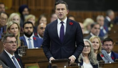 Poilievre holding 1st news conference since 2 MPs announced their departure