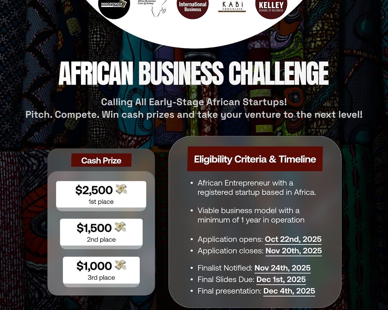 Call For Applications: Kelly African Business Challenge for Entrepreneurs