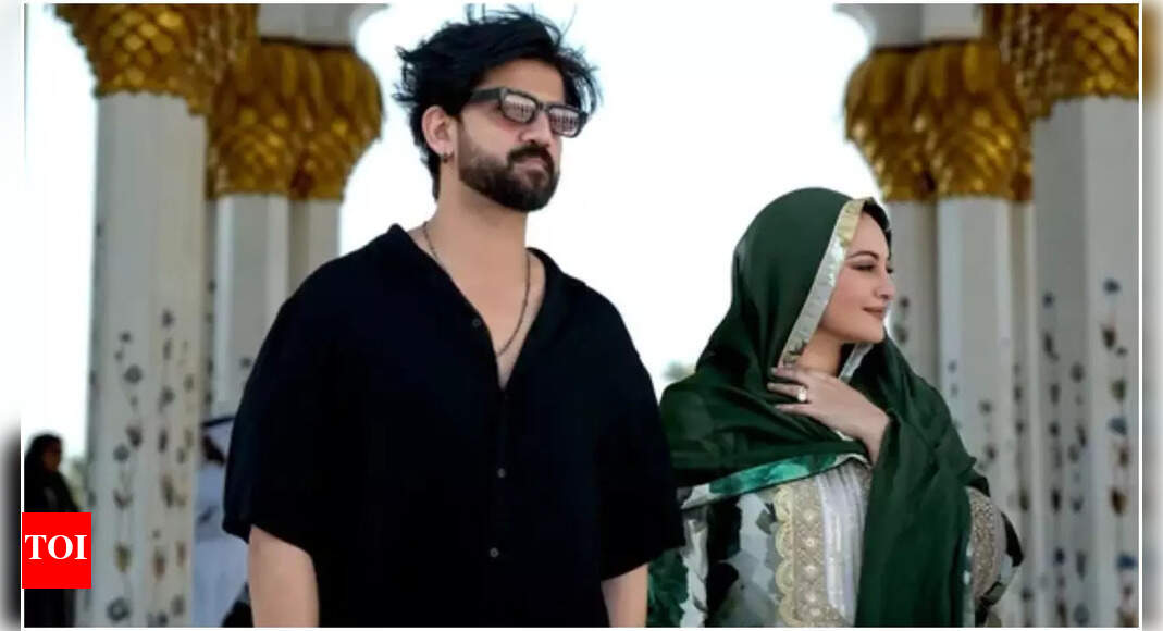 ‘Not going to convert her’: Zaheer Iqbal jokes as Sonakshi Sinha visits Mosque for first time | Hindi Movie News