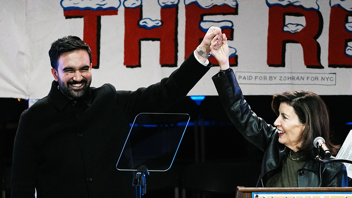 Zohran Mamdani and Kathy Hochul