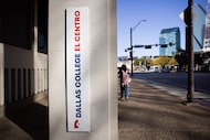 The exterior of Dallas College’s El Centro Campus in downtown Dallas on Friday, Nov. 14, 2025. 