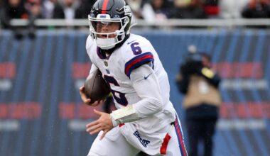 Giants working with Jaxson Dart to change his running style