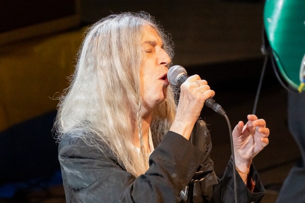 Patti Smith, celebrating the 50th anniversary of her debut album...