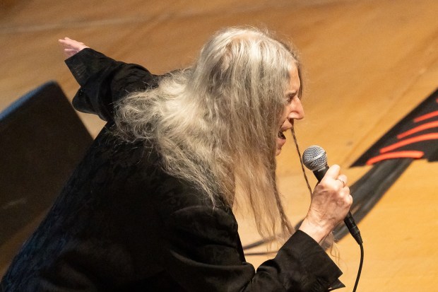 Patti Smith, celebrating the 50th anniversary of her debut album...