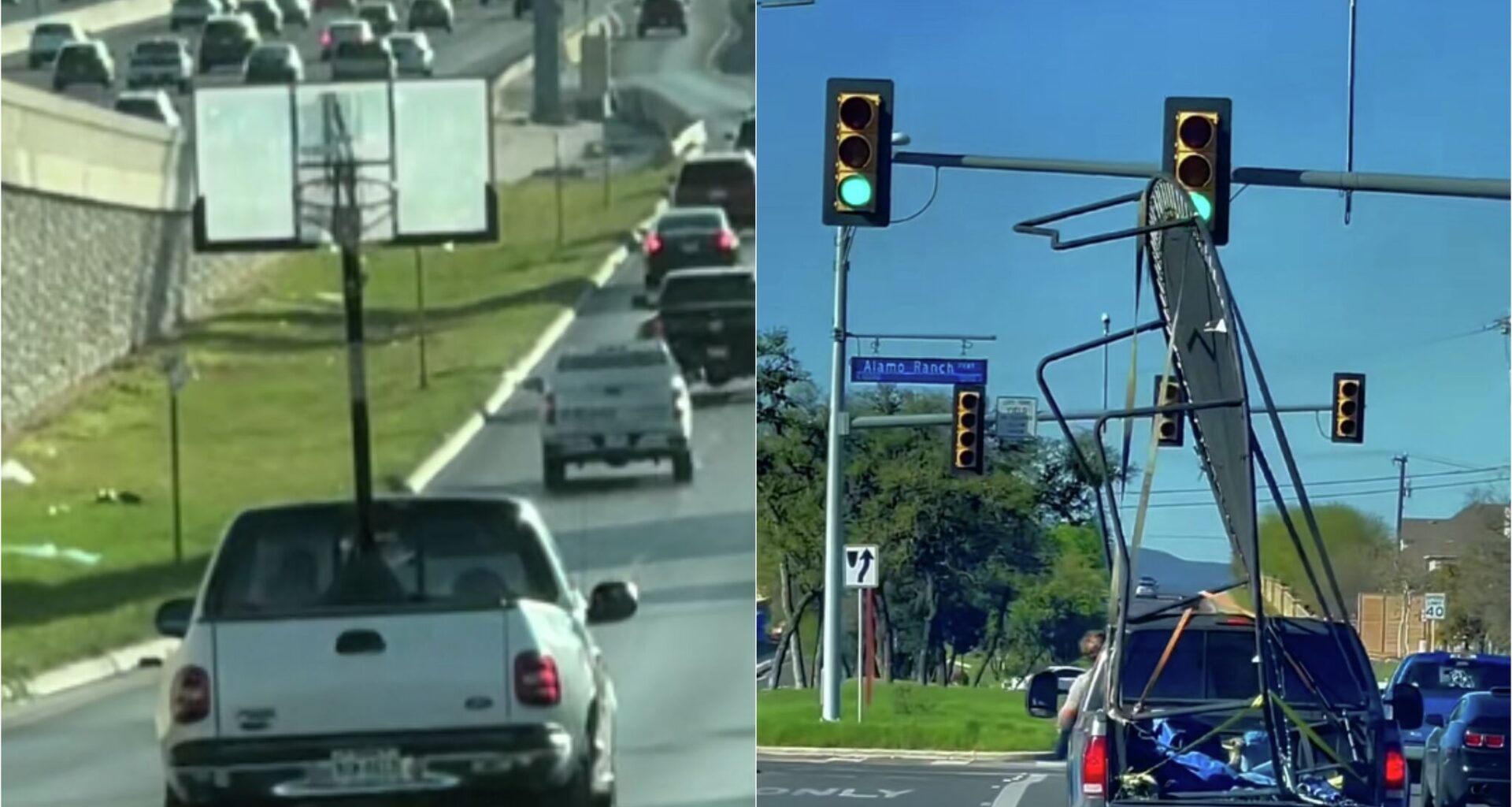 A strange sight on a San Antonio highway has locals 'horrified'
