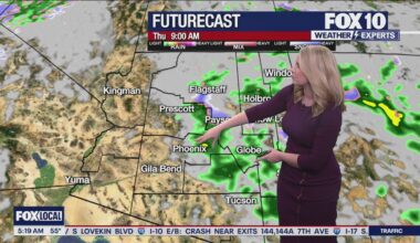 Arizona weather forecast: Rain chances continue on Thursday in Phoenix
