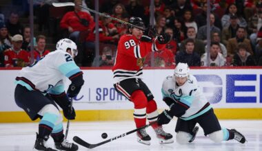 Schwartz caps Kraken’s three-goal third period in 3-2 win over Blackhawks