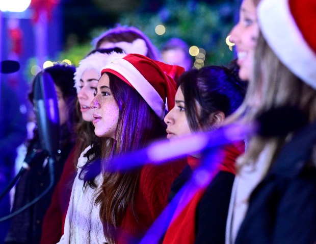 Grand Arts Holiday Jazz Carolers from Ramon C. Cortines School...
