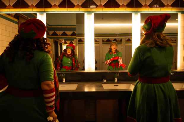 Actors Dahna Lane and Miranda Seighman, of the House of...