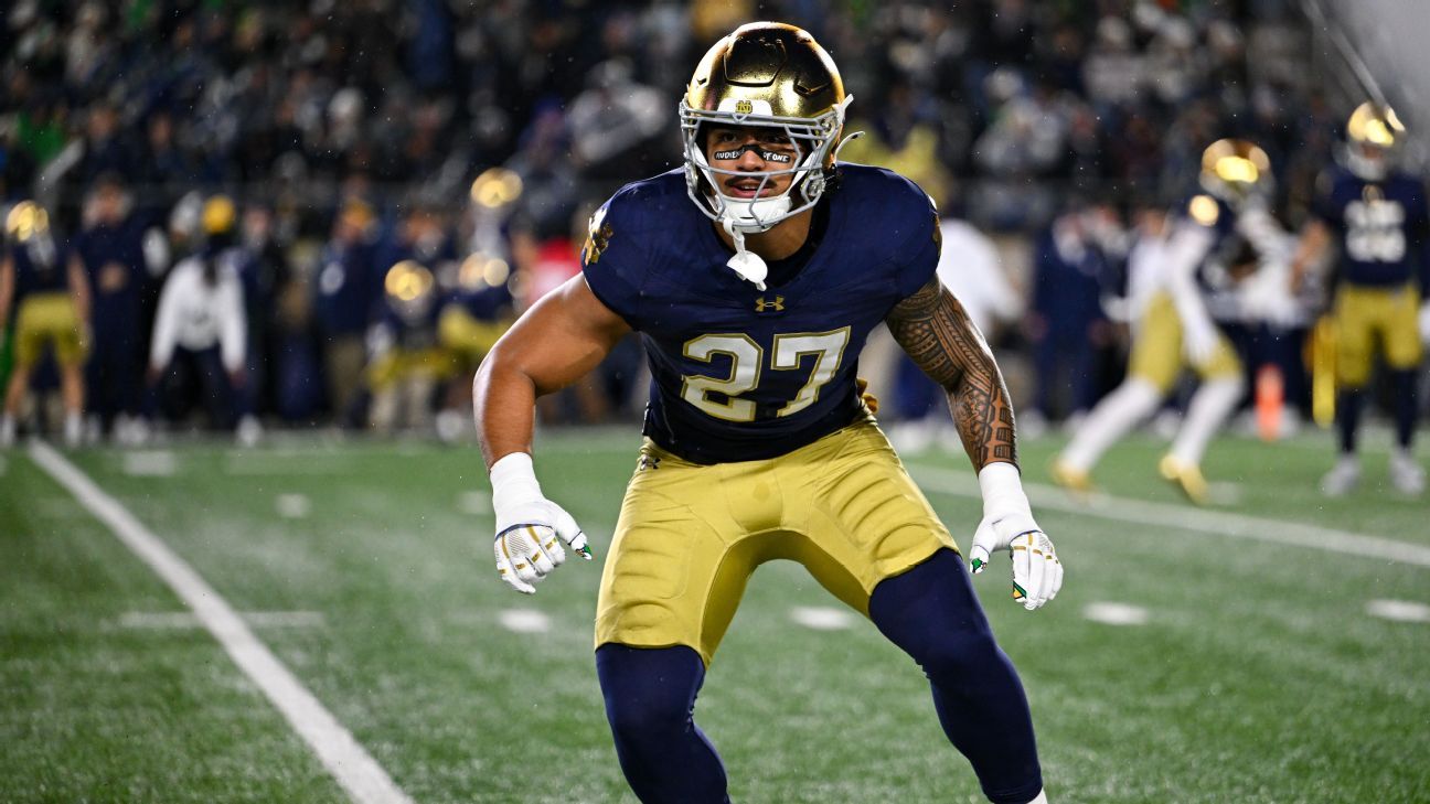 Notre Dame loses Kyngstonn Viliamu-Asa for rest of season