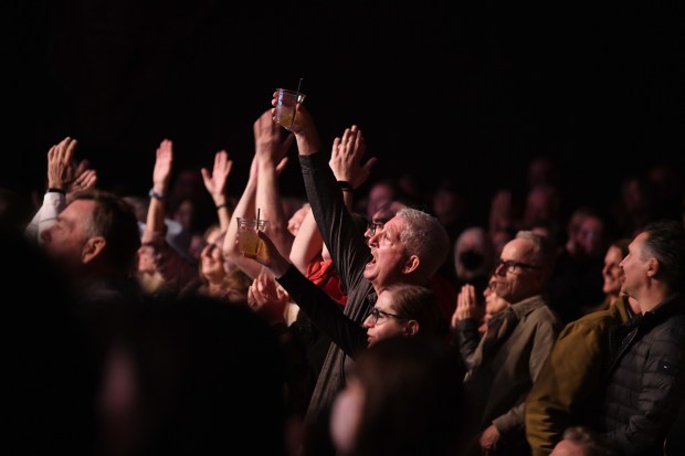 Robert Plant performs with his band, Saving Grace, featuring vocalist...