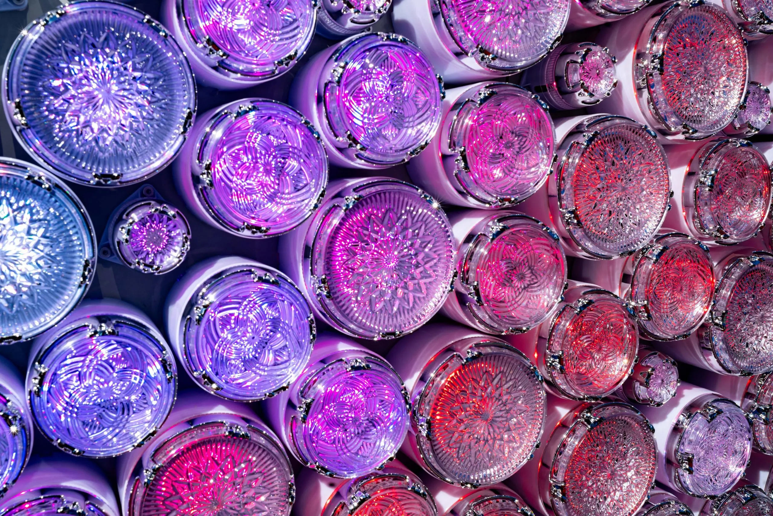 The Times Square Ball 2026 lit up in vibrant colors.