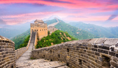 Great Wall of China at the Jinshanling section.