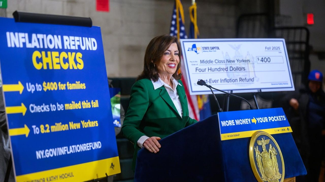 NYS Inflation Refund Checks: Most already sent to New Yorkers but some still 'in the mail,' state says